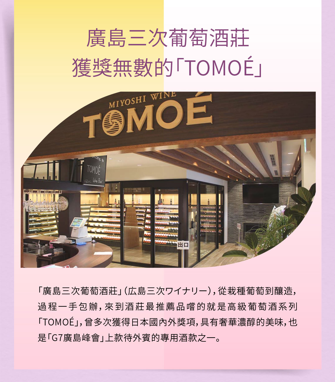 廣島三次葡萄酒莊 活獎無數的「TOMOÉ」