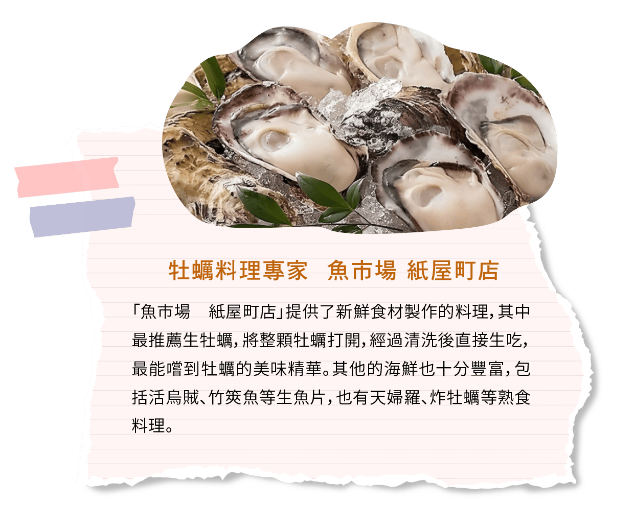 牡蠣料理專家  魚市場 紙屋町店