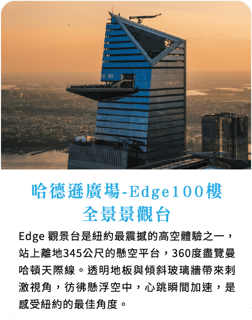 哈德遜廣場-Edge100 樓全景景觀台